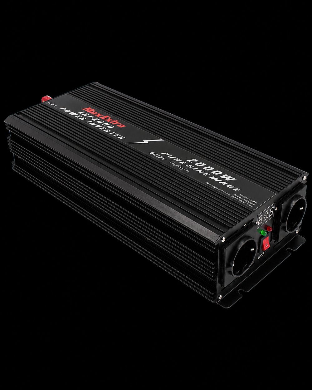 Max-Extra MX.LRP2000 - İnvertör (Güç Dönüştürücü, 2000 W, 12 V→220 V, Tam Sinüs)