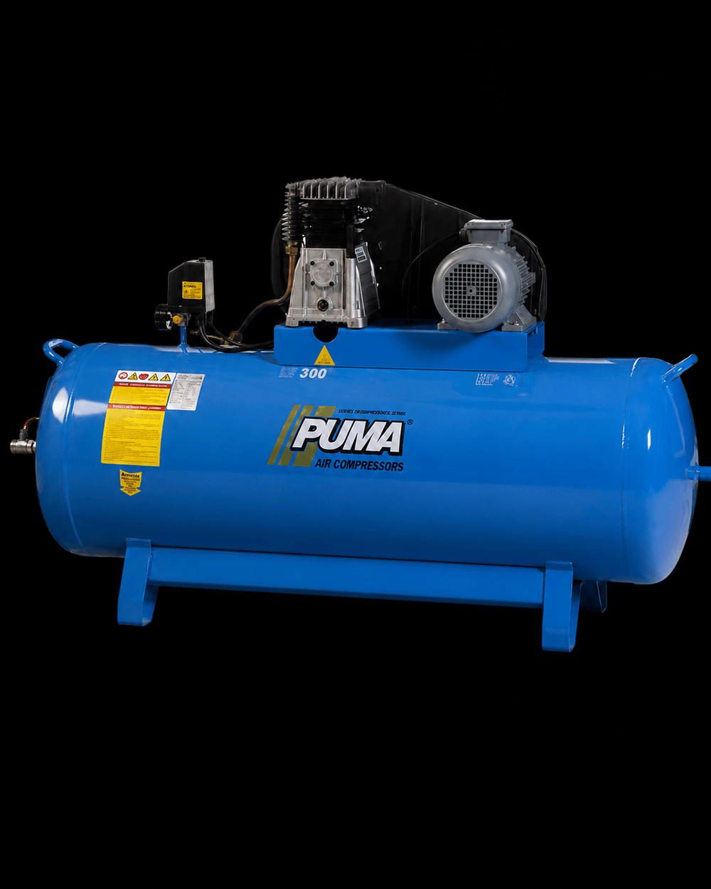 Puma PB4900/300-4 - Çift Kademeli Kompresör (300 LT, 12 BAR, 4 HP, Alüminyum Kafa)