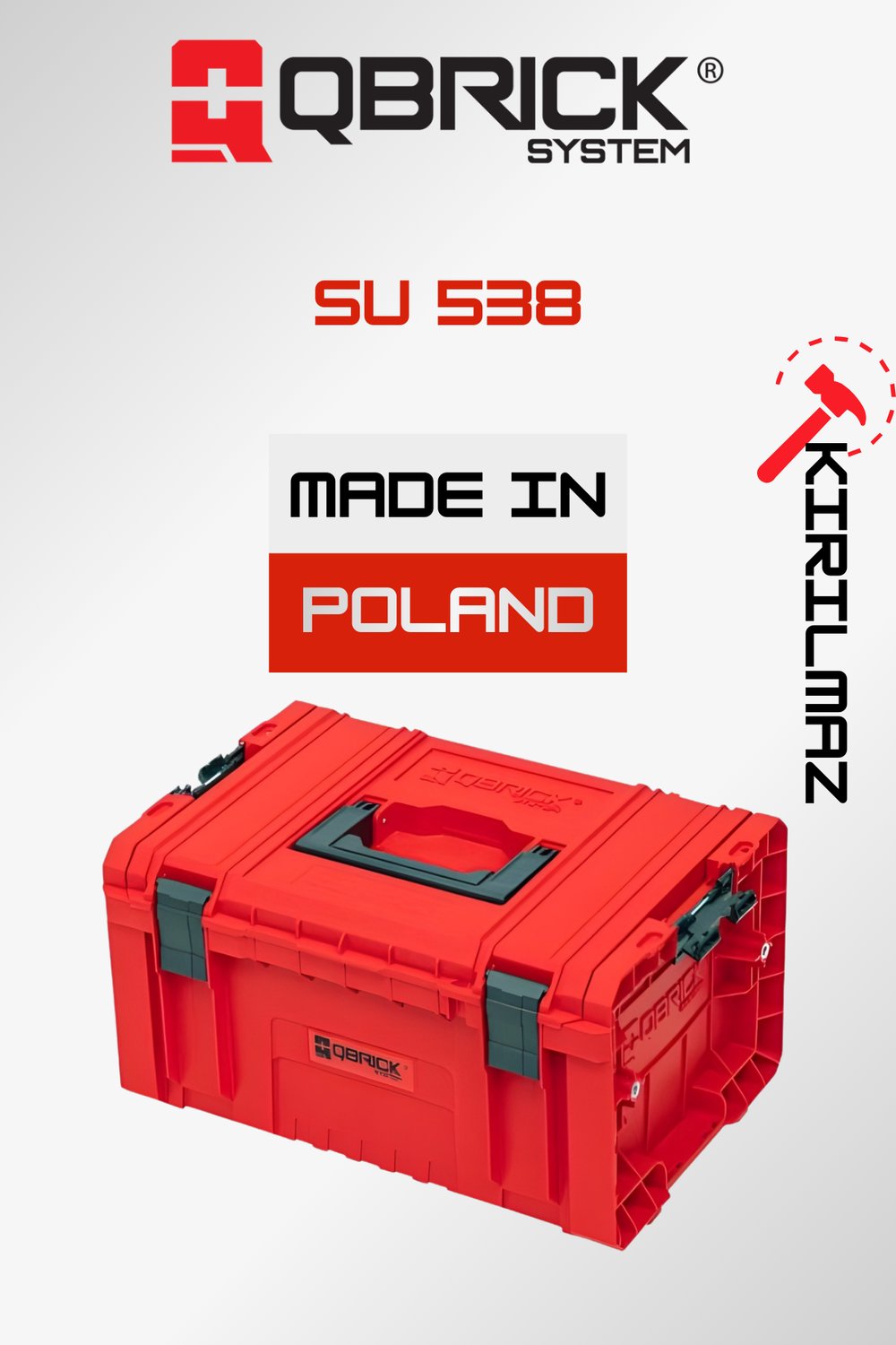 Qbrick System PRO Toolbox 2.0 Red Ultra HD Custom Takım Çantası