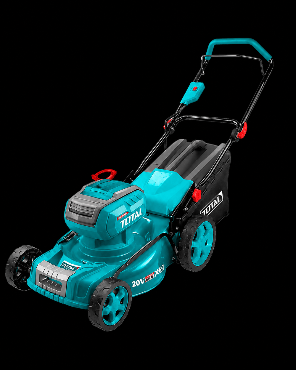 Total TLMLI20186 - Akülü Çim Biçme Makinesi (20 V, 5 AH, Çift Akü, 46 CM)