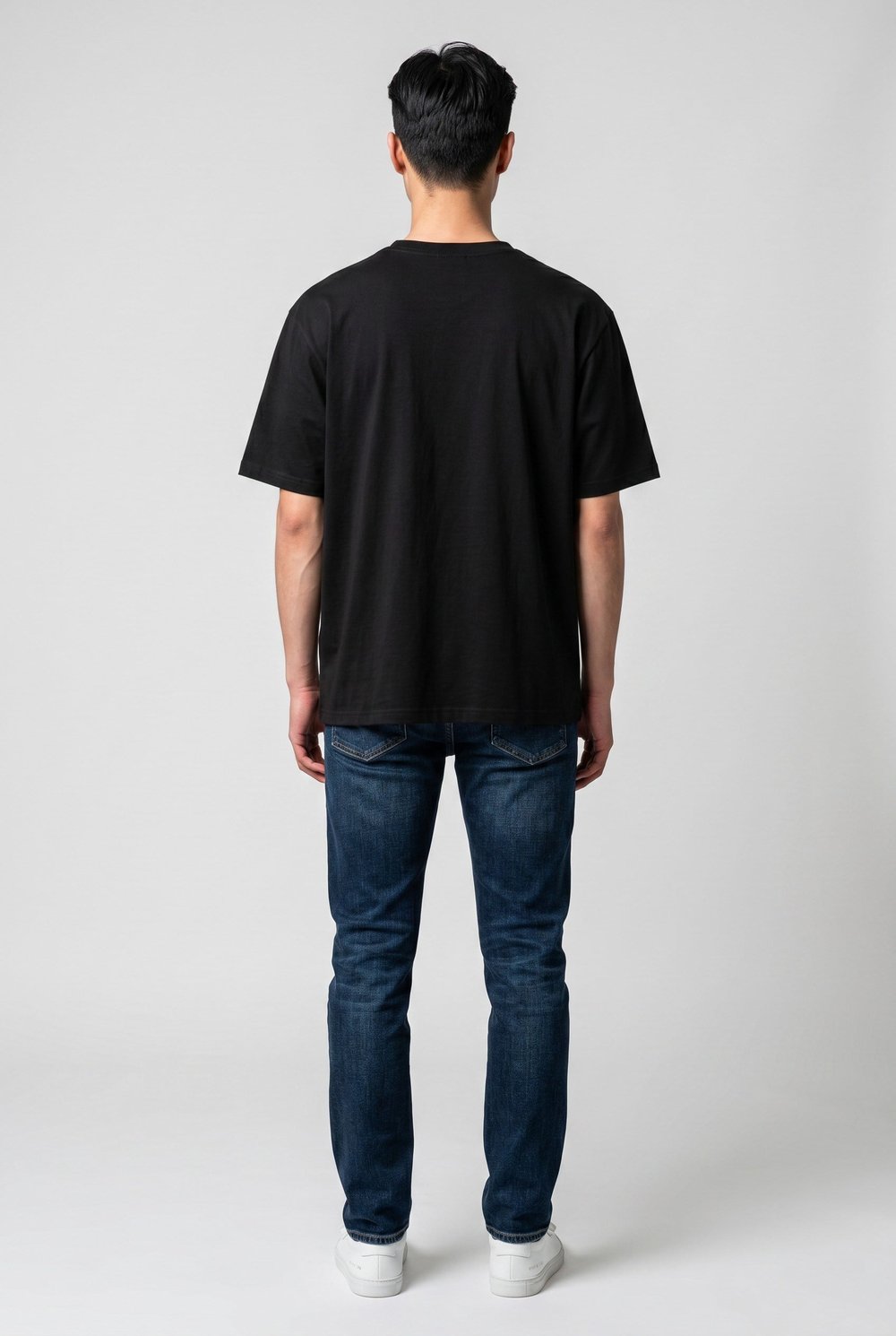 Bisiklet Yaka Kısa Kollu Modal Siyah Basic T-shirt