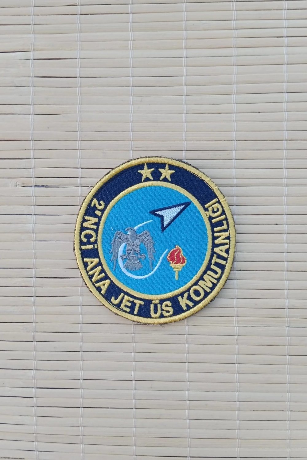 2.ci Ana Jet Us Komutanligi Yazili Kartal Amblemli Logolu Nakis İslemeli Arma Patch Pec