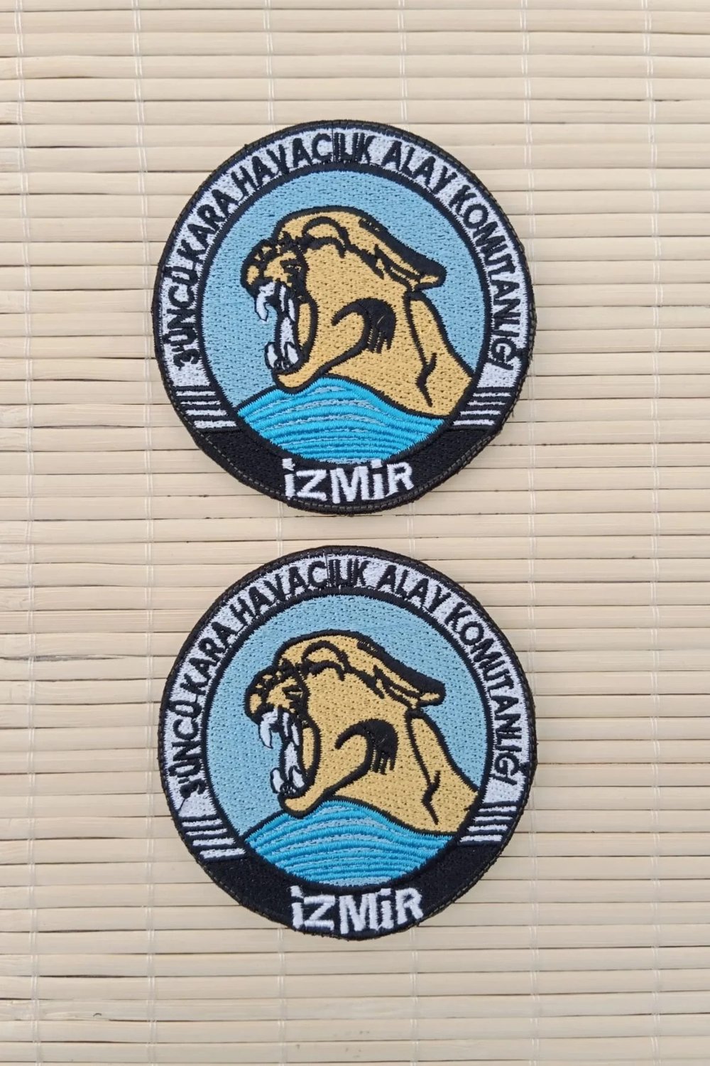 3 Uncu Kara Havacilik Alay Komutanligi İzmir Yazili Nakis İslemeli Arma Patch Pec