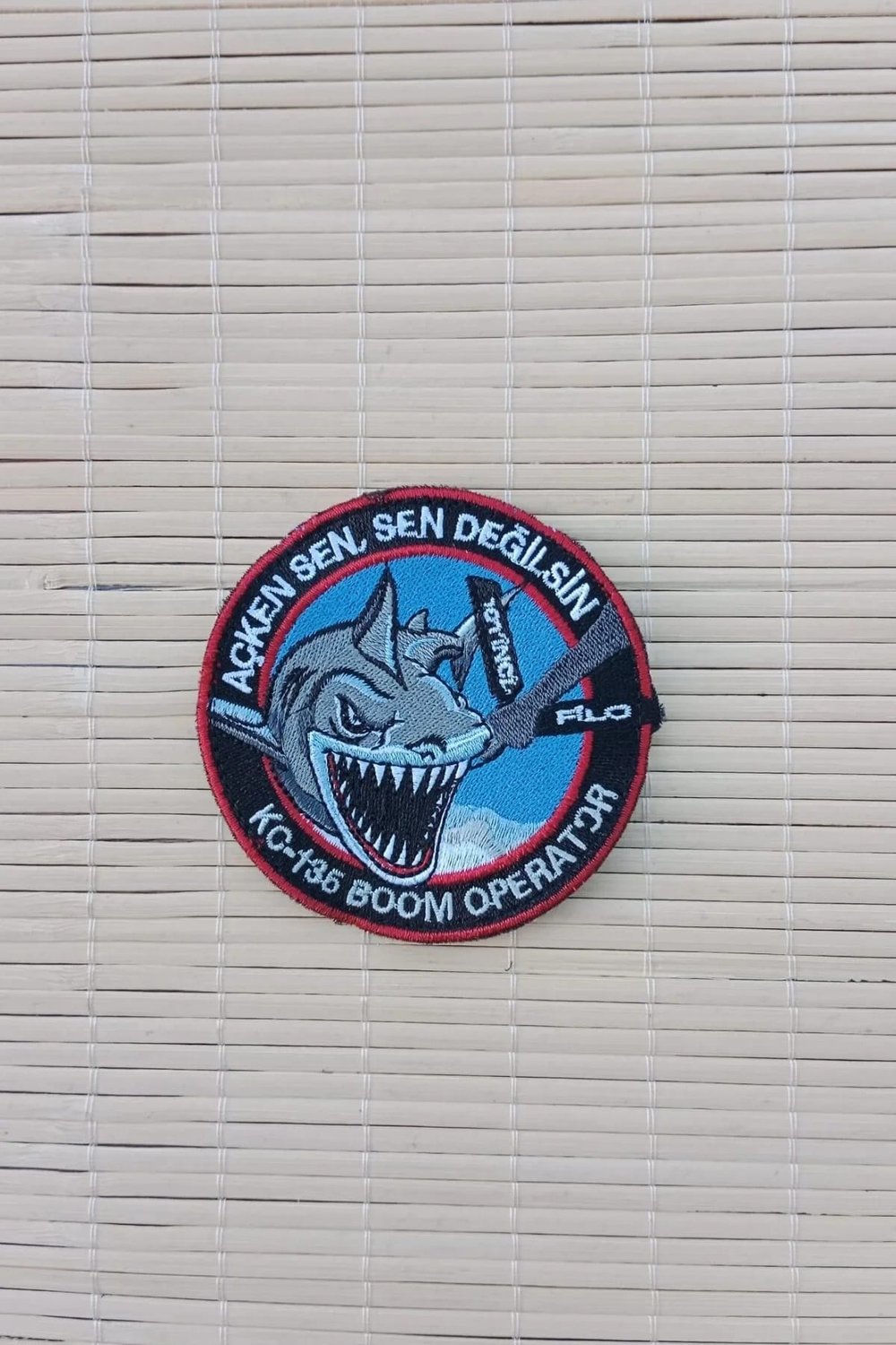 Acken Sen Sen Degilsin K C 135 Boom Operator Yazili Nakis İslemeli Arma Patch Pec