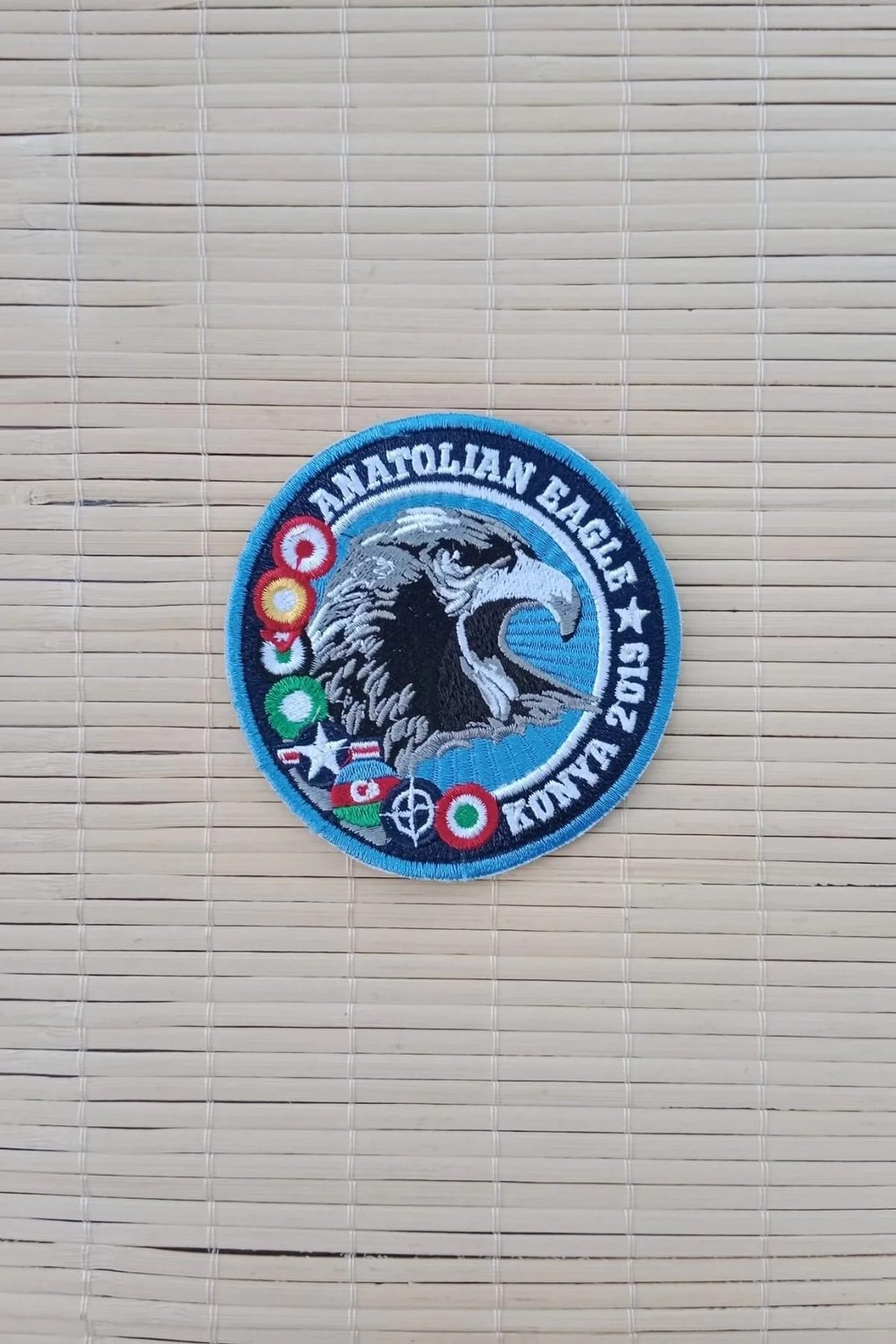 Anatolian Eagle Konya 2009 Kartal Armali Nakis İslemeli Arma Patch Pec