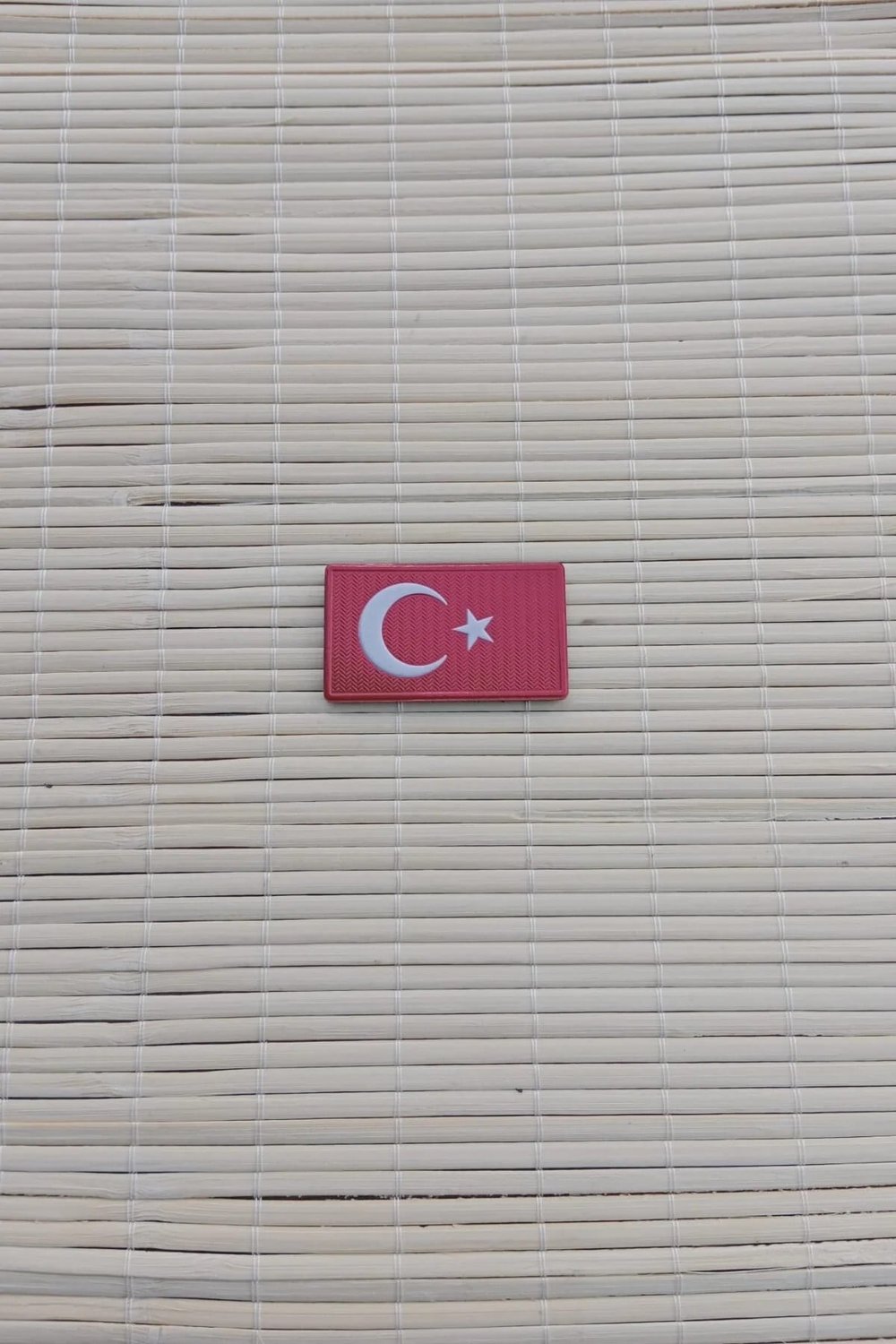 Asayis 3d Tpu Plastik Kirmizi Zemin Gogus Arma Patch Pec Bayrak
