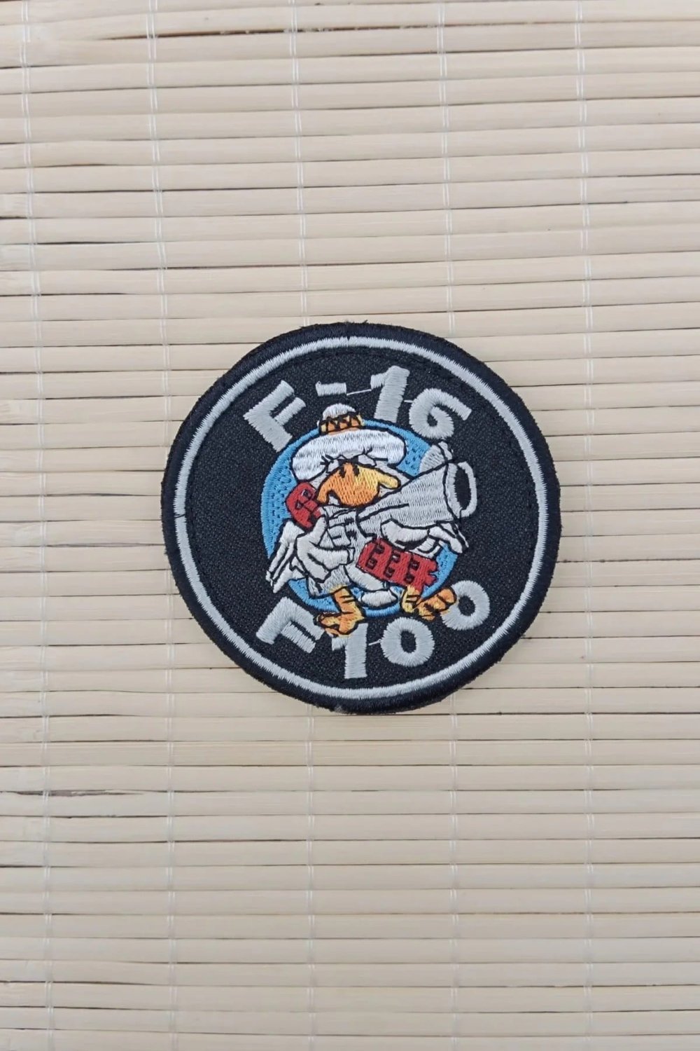 F 16 F 100 Yazili Nakis İslemeli Arma Pec Patch