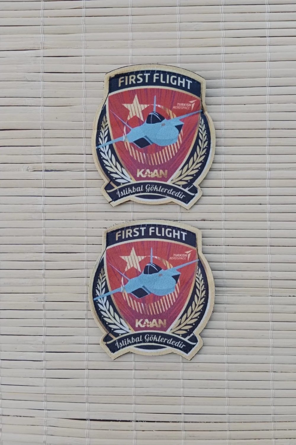 First Flight Kaan İstikbal Goklerdedir Yazili Fermateks Dokuma İslemeli Arma Pec Patch