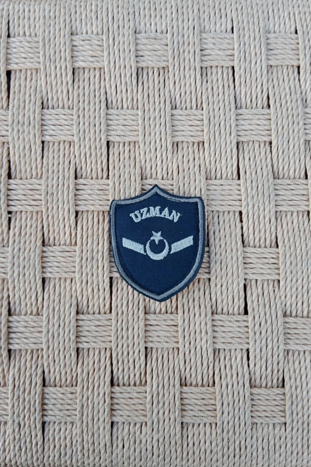 Hava Kuvvetleri Uzman Onbasi Lacivert Zemin Nakisli Mini Polar Rutbe Arma