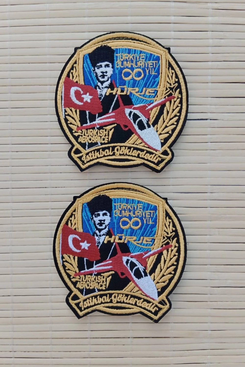 Hurjet İstikbal Goklerdedir Turkish Aerospace Nakis İslemeli Arma Pec Patch