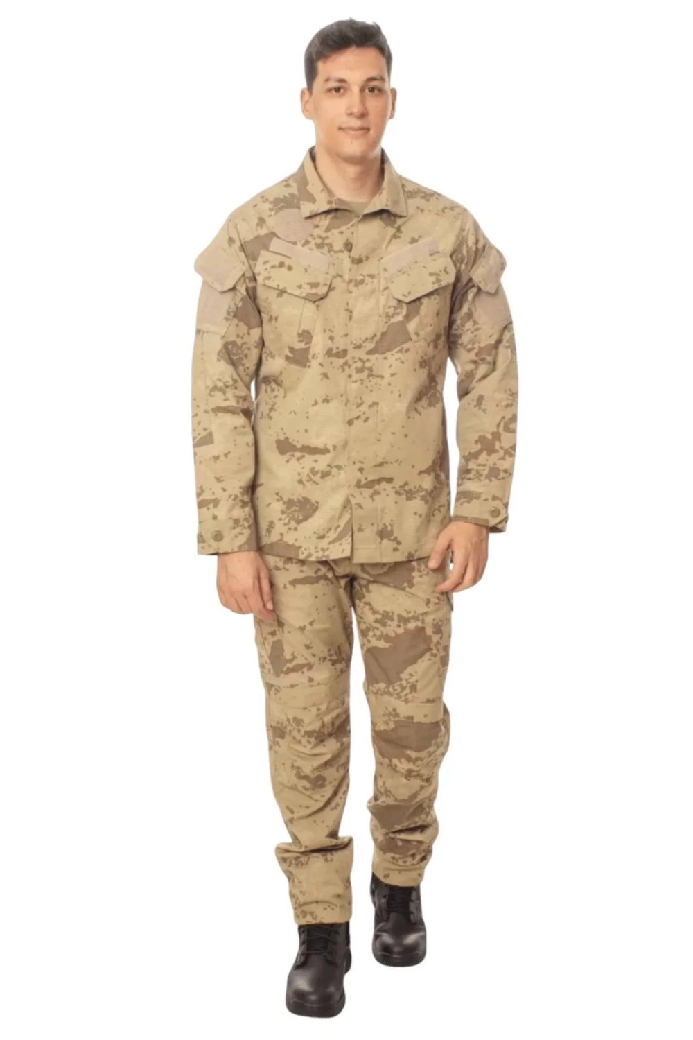Jandarma Kamuflaj Renkli 4 Cepli Uzun Kollu Taktik Komando Gomlek Jandarma Dogu Col Kamuflaj Renkli 8 Cepli Bamsi Model Kargo Cepli Airsoft Outdoor Taktik Pantolon