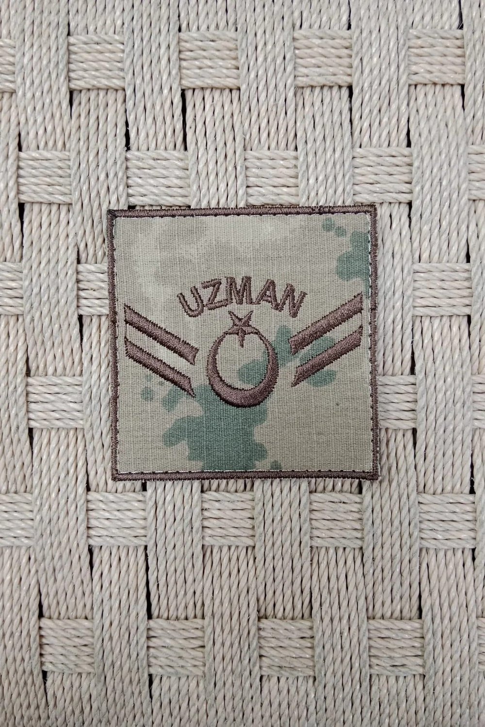 Jandarma Uzman Cavus Kamuflaj Renkli Nakis Kol Rutbe