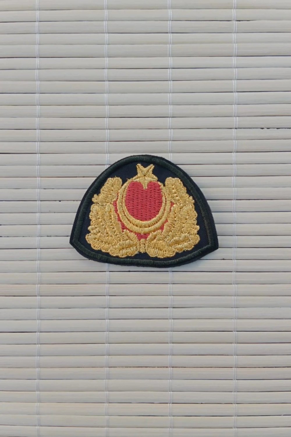Kara Kuvvetleri Saglik Subay Nakis İslemeli Bere Kokarti