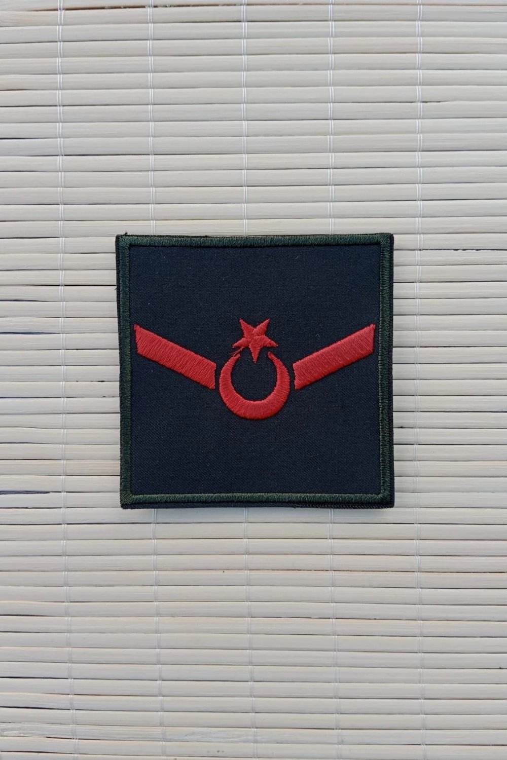 Kara Kuvvetleri Uzman Onbasi Yesil Renk Harici Ve Dahili Bez Nakis Kol Rutbe