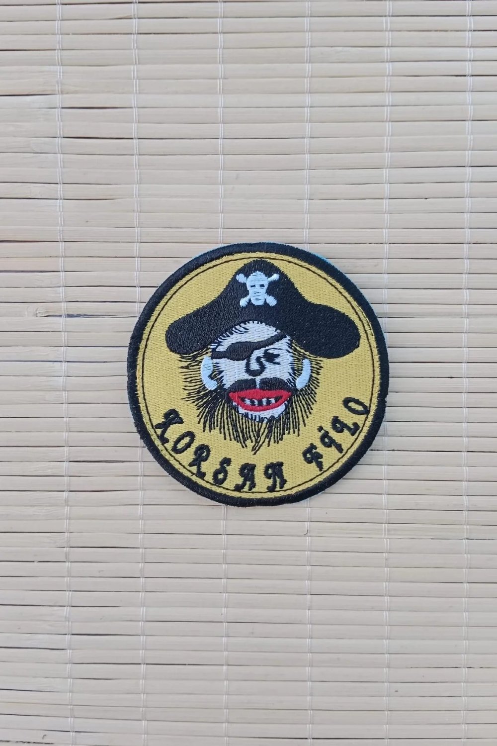 Korsan Filo Yazili Korsan Logolu Nakis İslemeli Arma Patch Pec