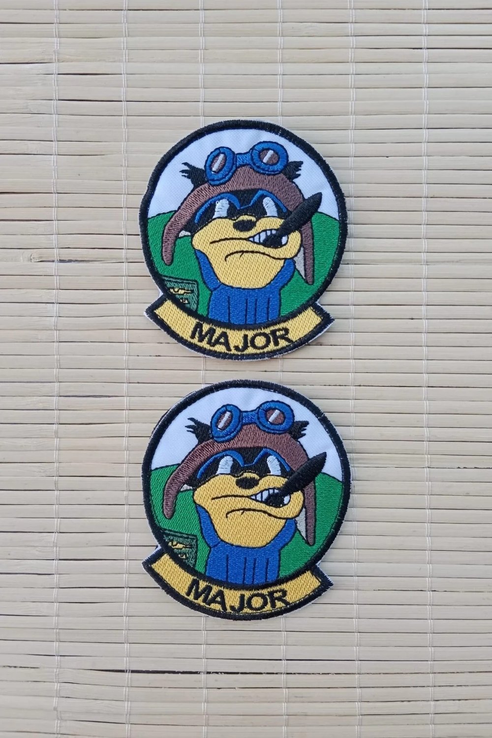 Major Yazili Siluetli Nakis İslemeli Arma Pec Patch