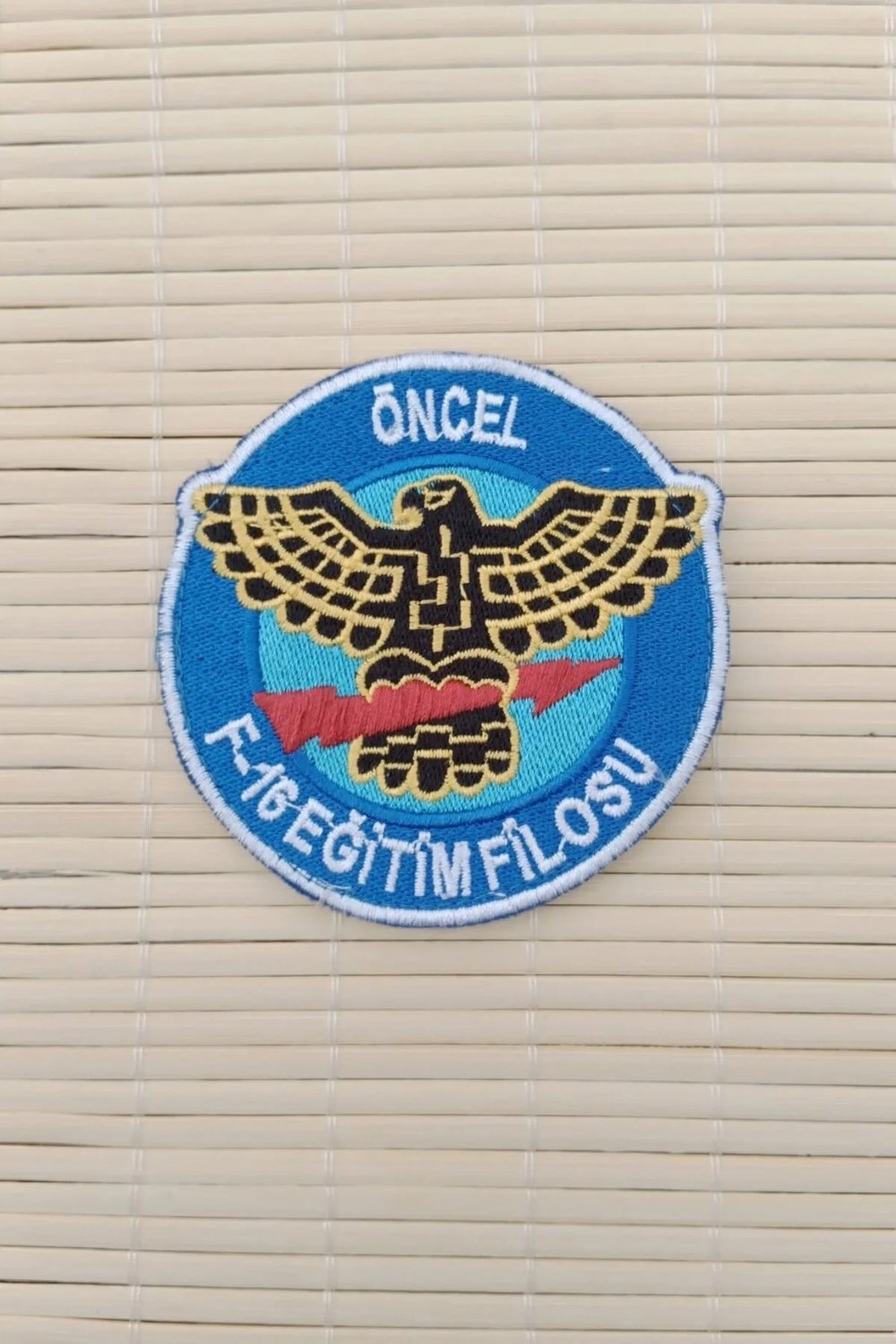 Oncel F 16 Egitim Filosu Yazili Nakis İslemeli Arma Pec Patch