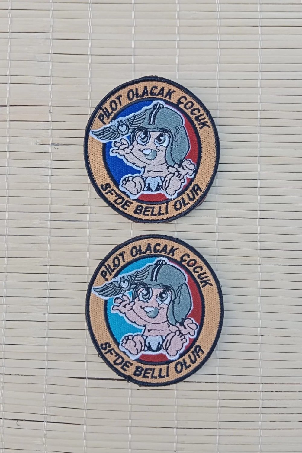 Pilot Olacak Cocuk Sf De Belli Olur Nakis İslemeli Arma Pec Patch