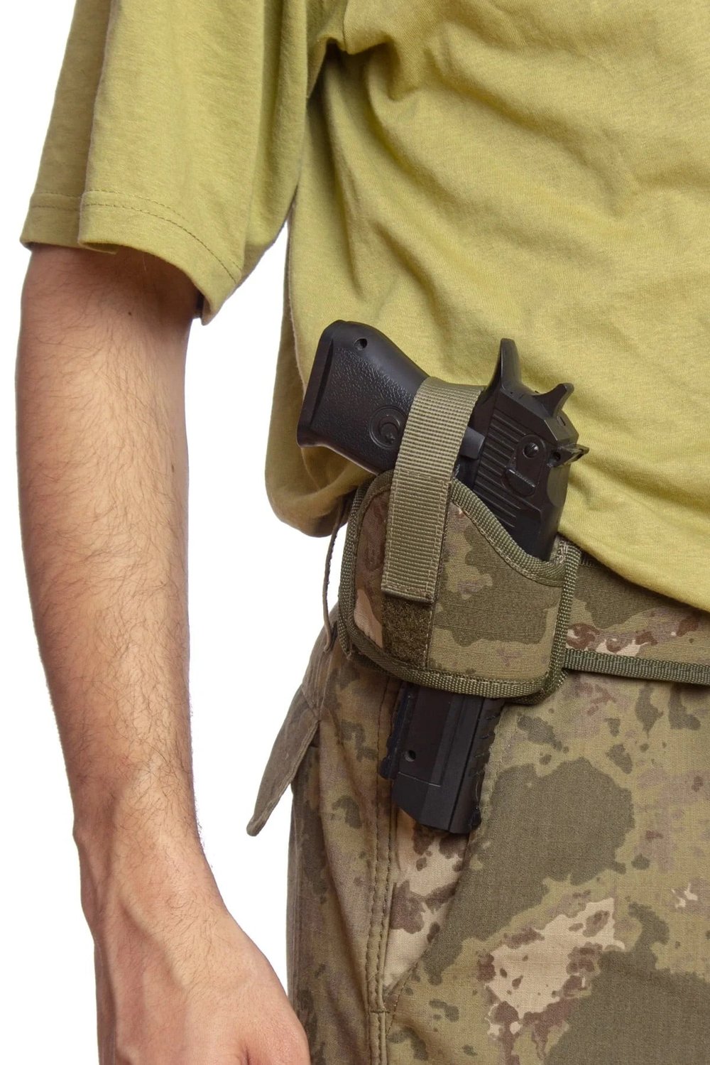 Sag El Kara Kuvvetleri Kamuflaj Renkli Mini Speed Airsoft Palaskaya Kemere Gecirmeli İmpertex Kase Silah Kilifi
