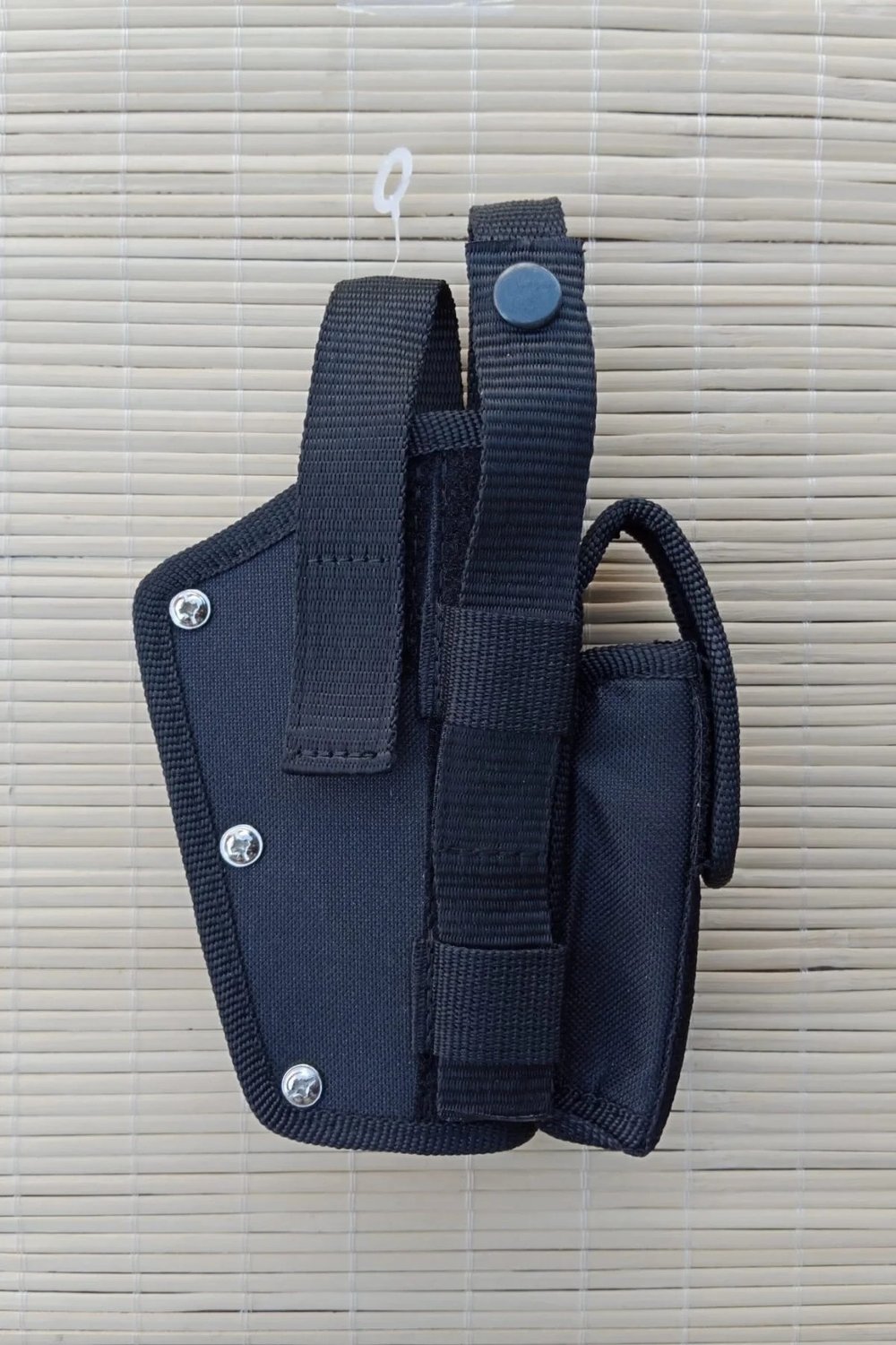 Sag El Siyah Renkli Cift Emniyetli Sarjorluklu Airsoft Kemere Gecirmeli İmpertex Silah Kilif