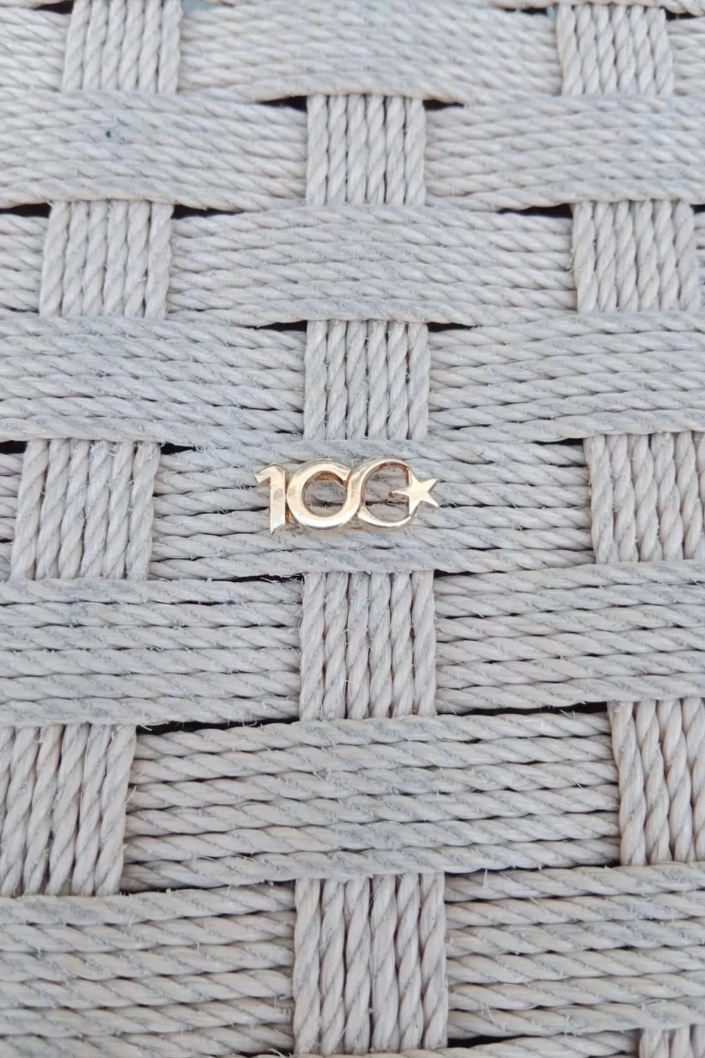 Sari Renkli 100. Yil Rozeti Ceket Yaka İgnesi Yaka Rozeti