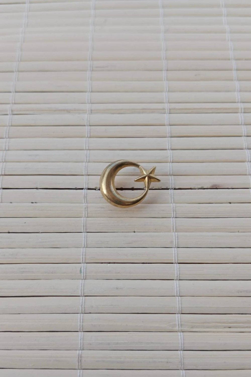 Sari Renkli Ayyildiz Ceket Yaka İgnesi Yaka Rozeti