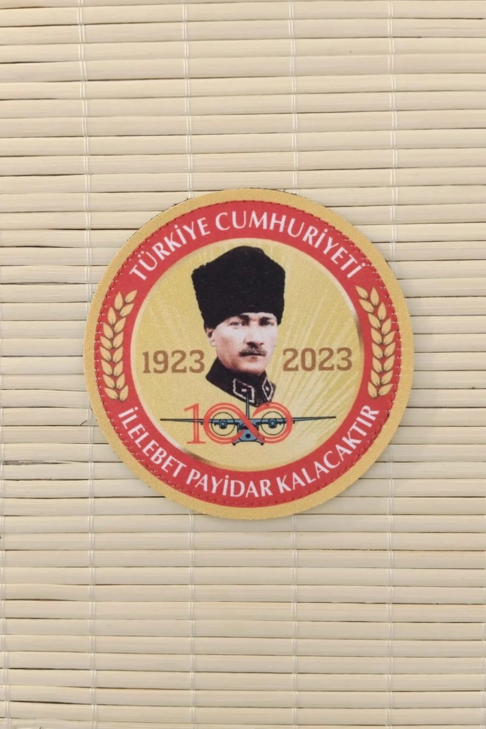 Turkiye Cumhuriyeti 1923 2023 100. Yil İlelebet Payidar Kalacaktir 3d Fermateks Kabartma Arma Patch