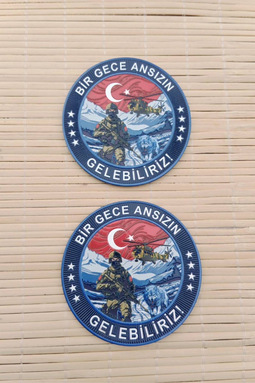 Bir Gece Ansizin Gelebiliriz 3d Tpu Termoplastik Silikon Kabartma Nakis İslemeli Arma Patch Pec