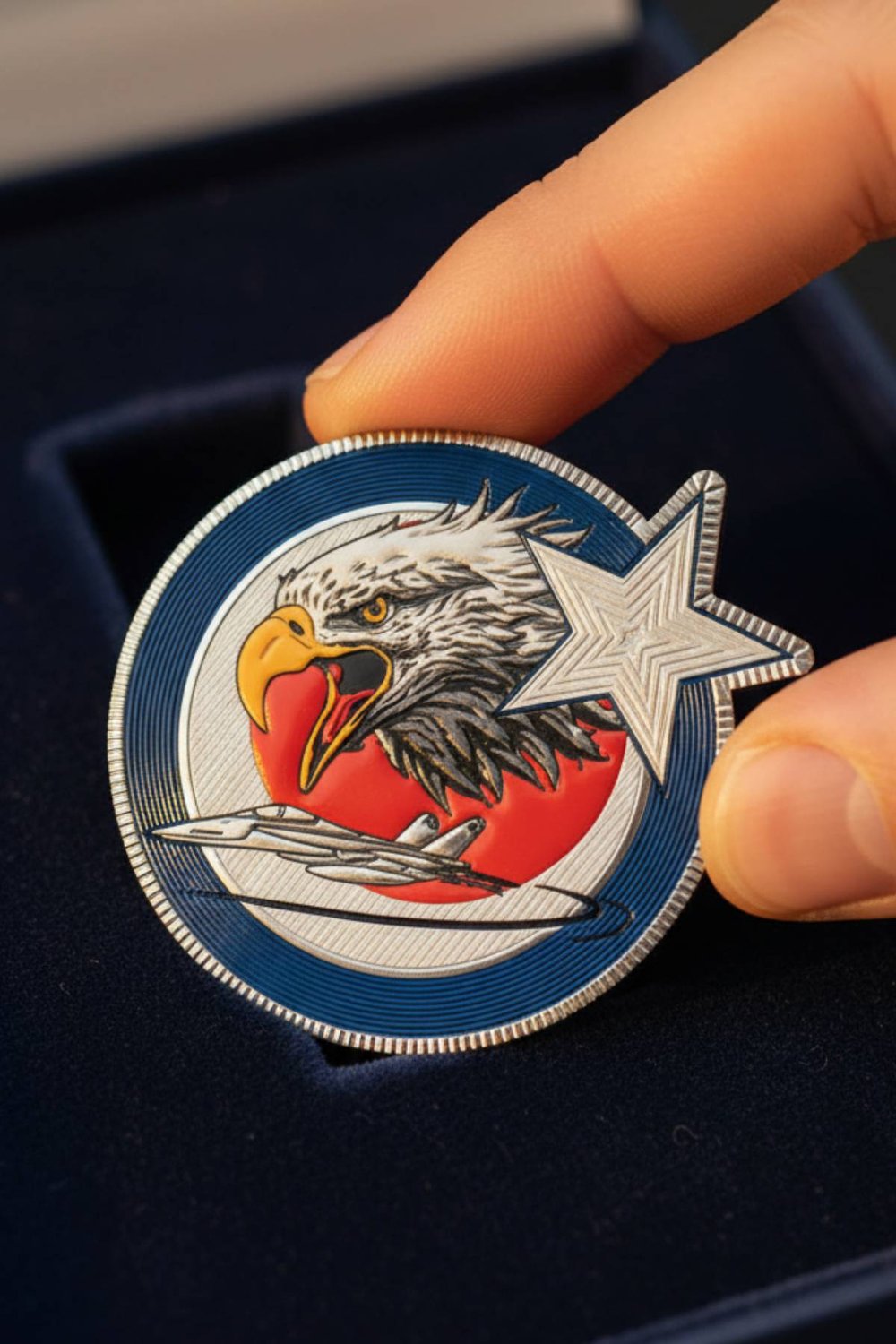 Hava kuvvetleri Çelik Kanat Kartal Amblemli 3d Tpu Termoplastik Silikon Kabartma Arma Pec Patch