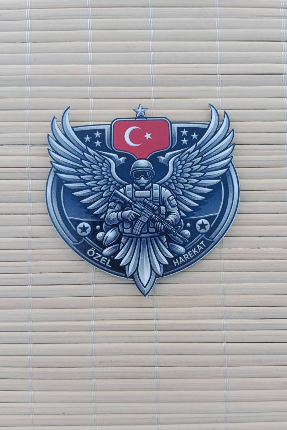 Ozel Harekat Asker Kabartmali 3D TPU Termoplastik Gogus Arma Patch Pec