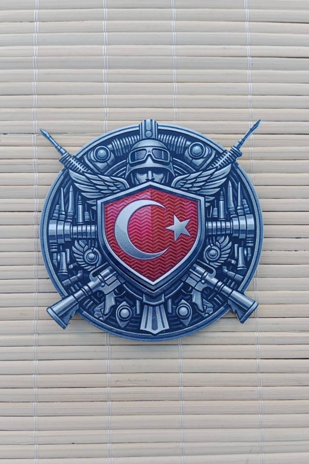 Ozel Kuvvetler Ayyildiz Kabartmali 3D TPU Termoplastik Gogus Arma Patch Pec