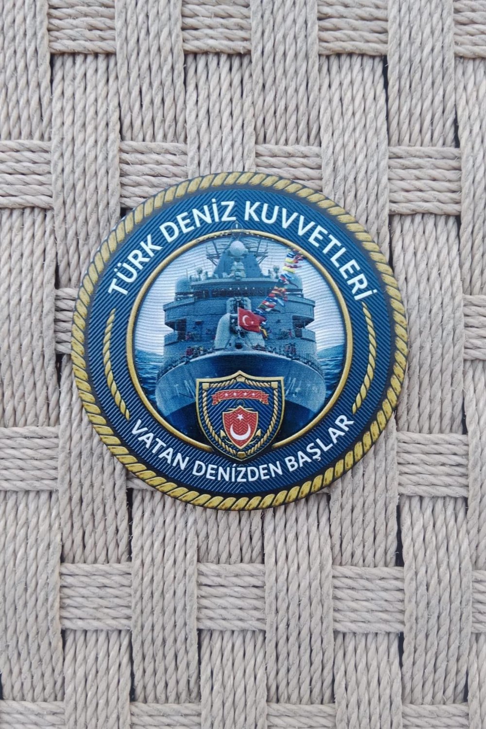 Turk Deniz Kuvvetleri Vatan Denizden Baslar 3d Tpu Silikon Kabartma Arma Patch Pec