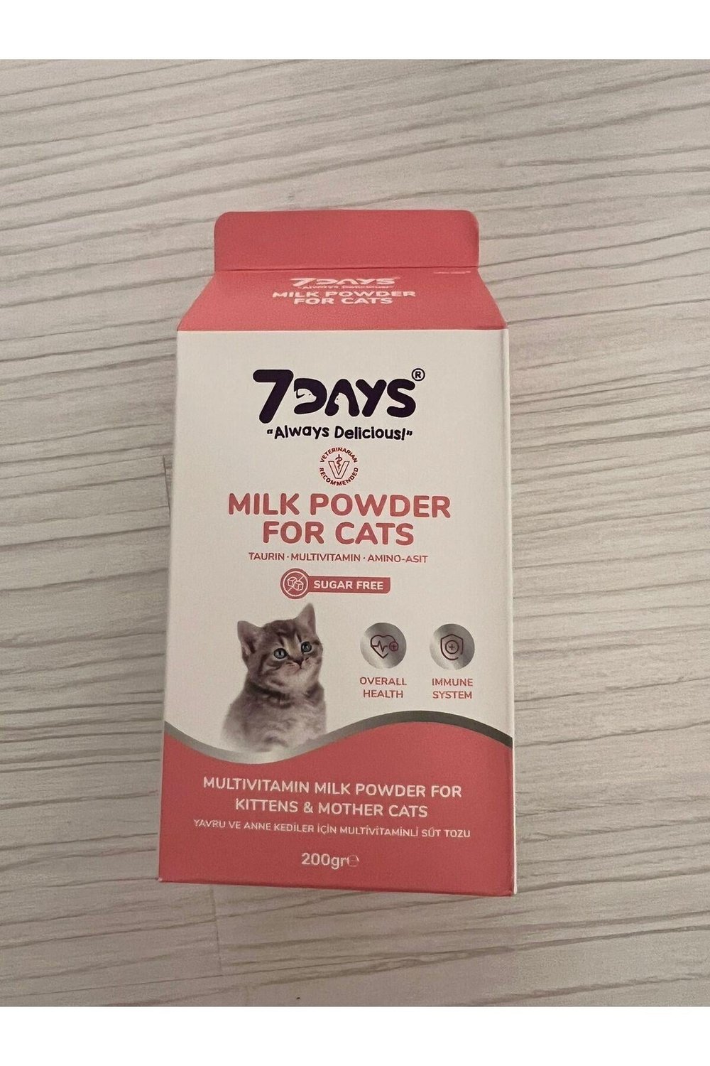 7 Days Yavru Ve Anne Kediler İçin Multivitaminli Süt Tozu 200 Gram