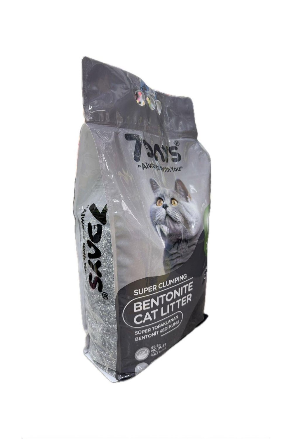7DAYS Süper Topaklanan Active Karbonlu Bentonit 10 Lt *2 Adet Avantaj Paket Kedi Kumu