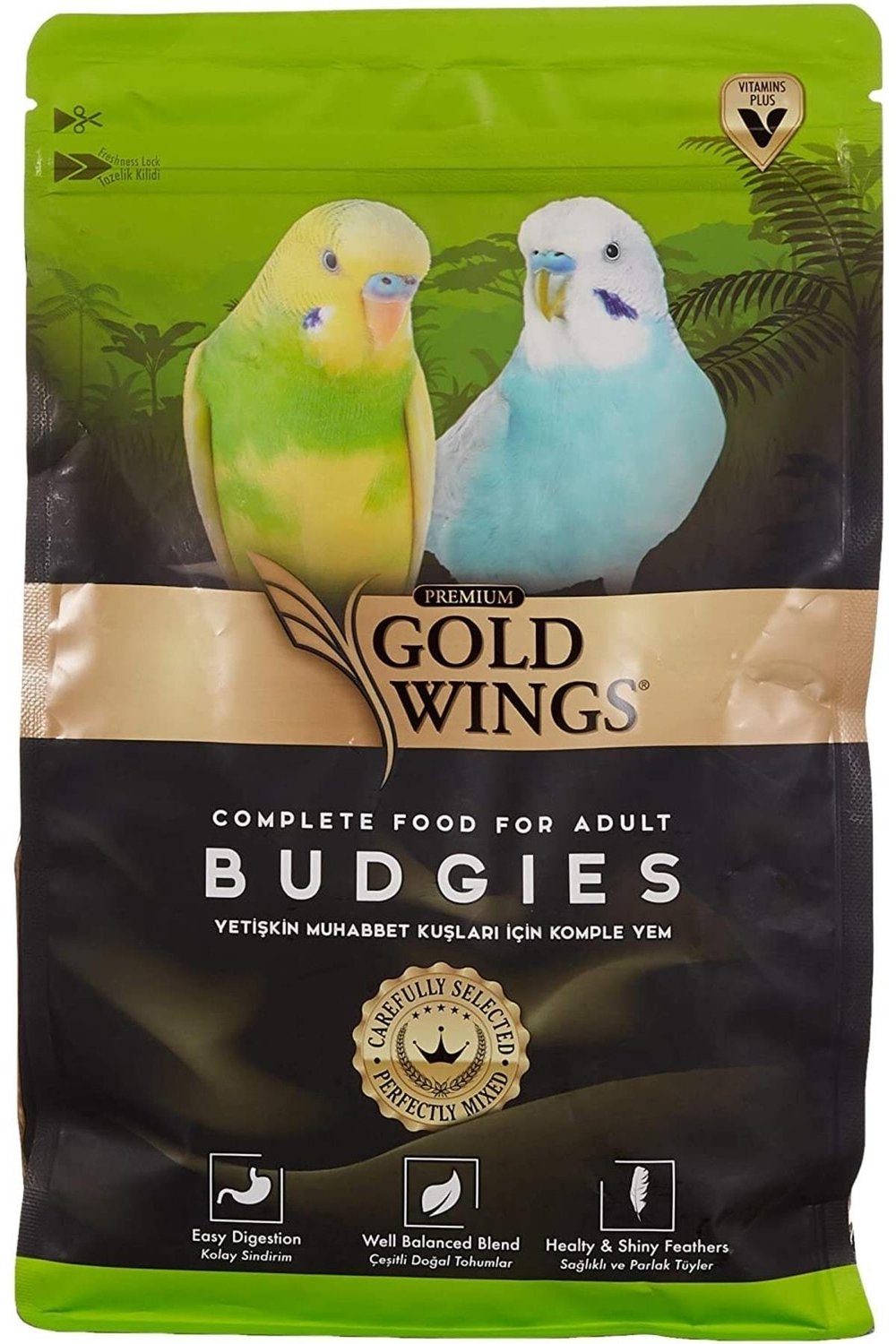 Gold Wings Premium Muhabbet Yemi 1 Kg