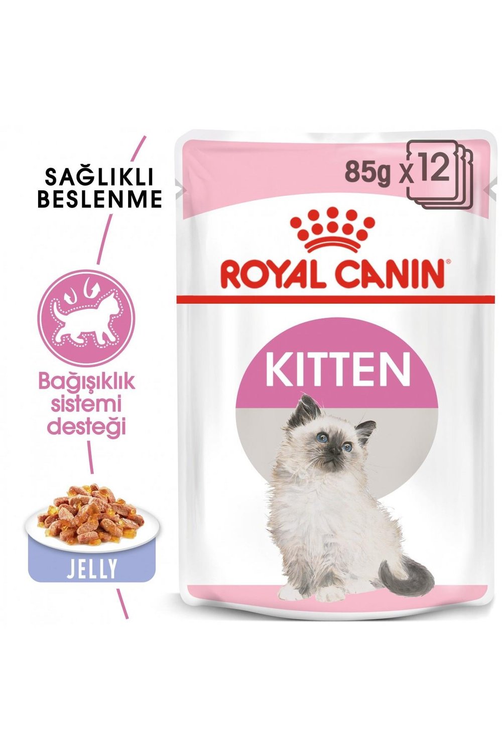 Jelly Kitten Instinctive Yaş Yavru Kedi Maması 85 Gr