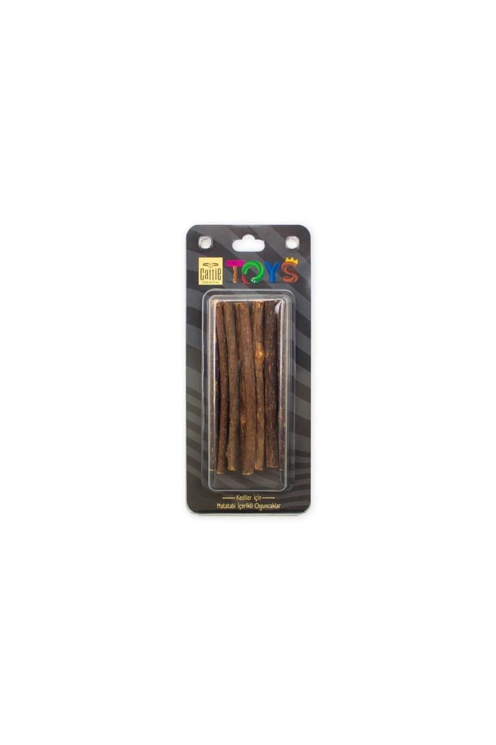 MATATABİ İÇERİKLİ KEDİ OYUNCAĞI KALIN ÇUBUK 12CM 12 Lİ