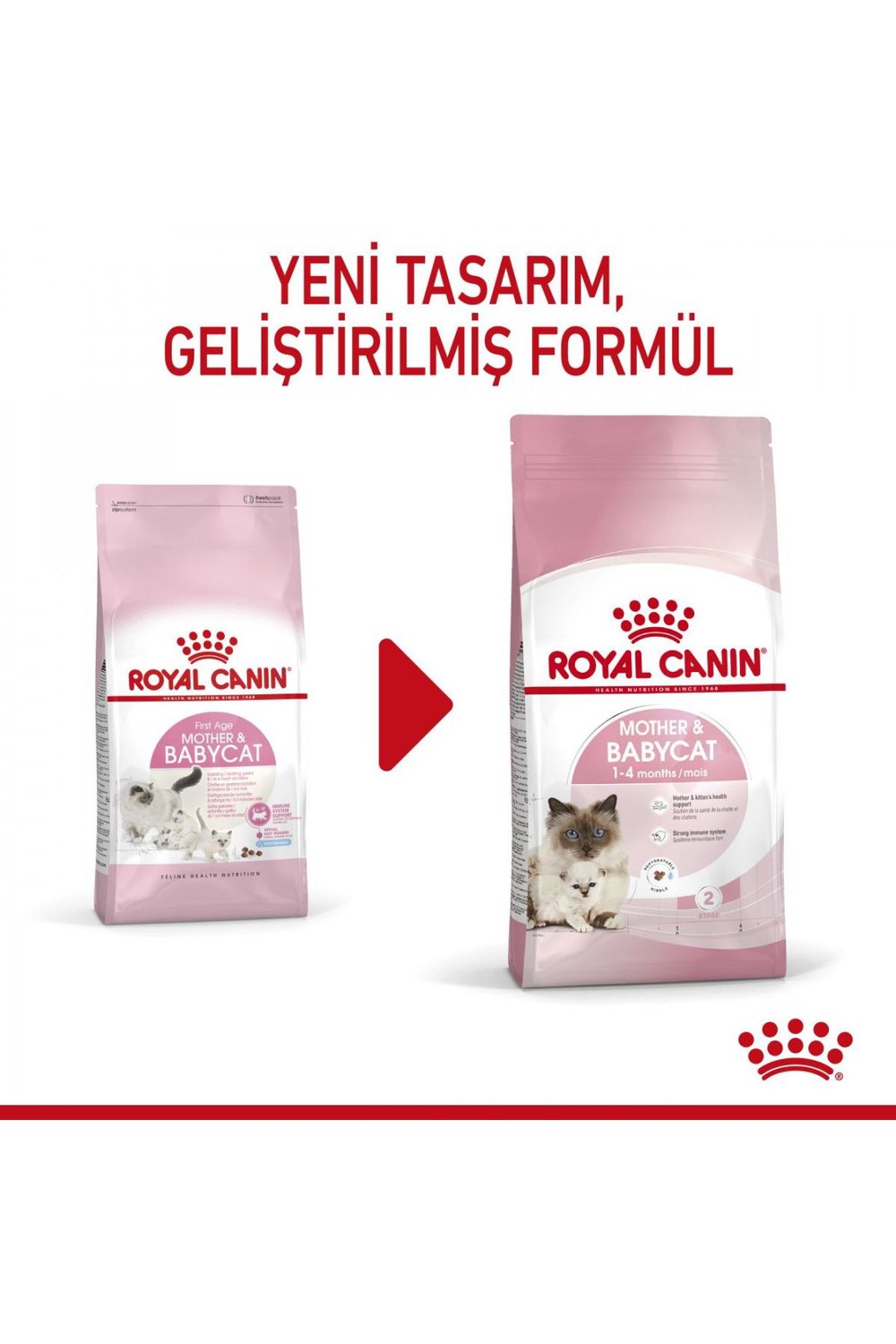 Mother&babycat Gebe/laktasyondaki Anne Ve Yavru Kedi Için Kuru Kedi Maması 4kg