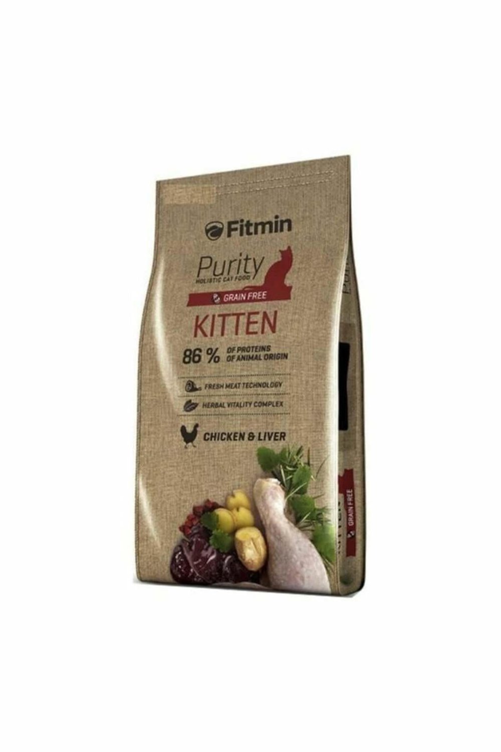 purity kitten taze tavuk etli ve ciğerli tahılsız kedi maması 1,5 kg