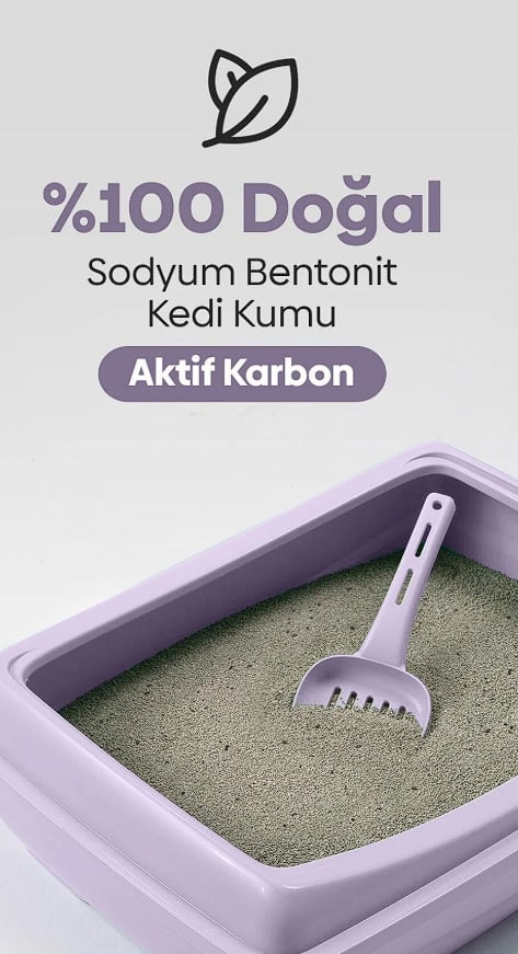 Tozsuz Active Carbon Sodyum Bentonit Topaklanan Kedi Kumu 10 Kg