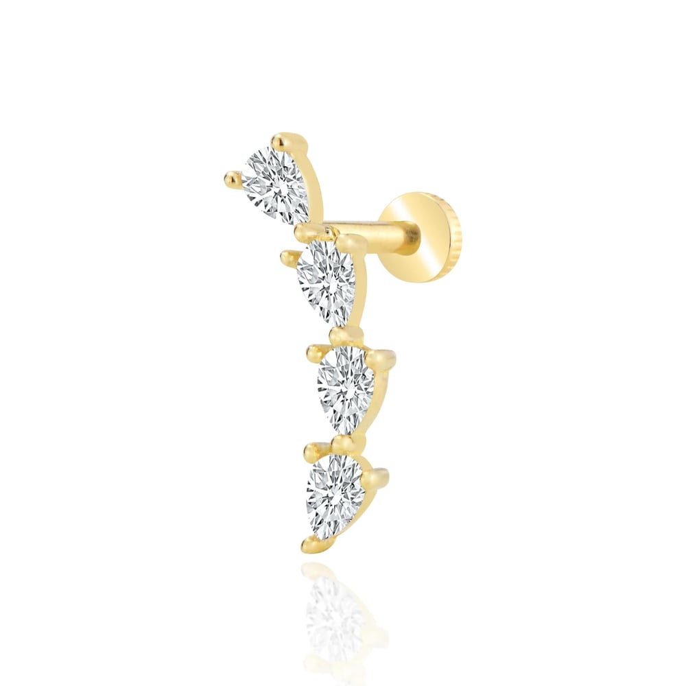 4lü damlataşlı tragus piercing