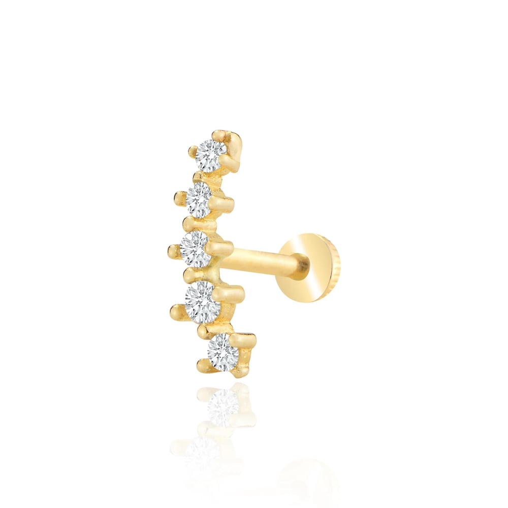 Sıralı taş piercing