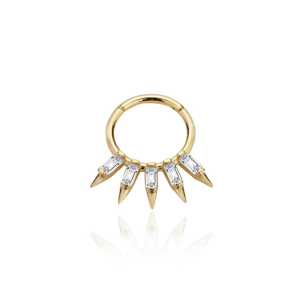 Tasarım 5li baget helix piercing