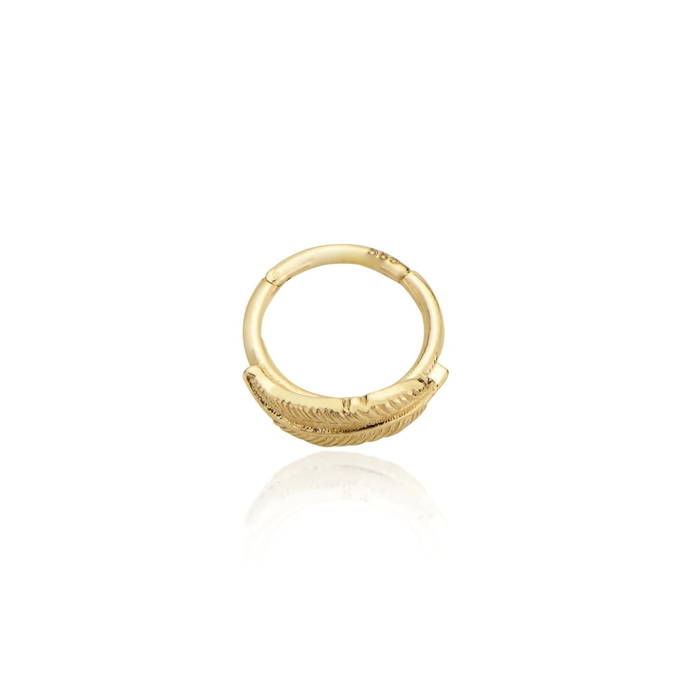 Yaprak model halka helix piercing