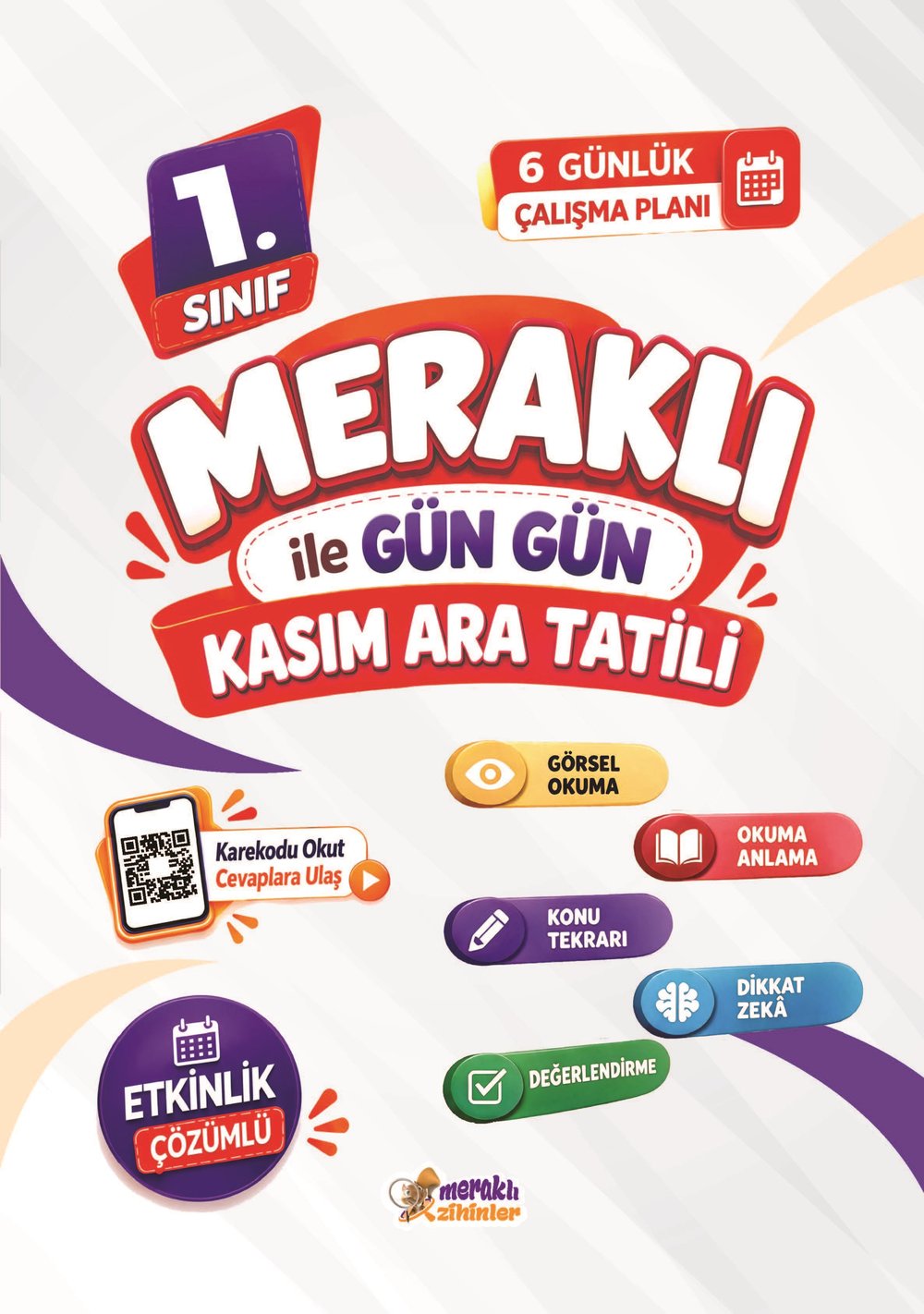 1.SINIF MERAKLI İLE GÜN GÜN KASIM ARA TATİLİ KİTABI