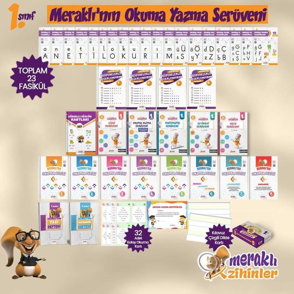 1. Sınıf Meraklı'nın Okuma Yazma Serüveni Seti 2025-2026 (YENİ MÜFREDATA TAM UYUMLU)