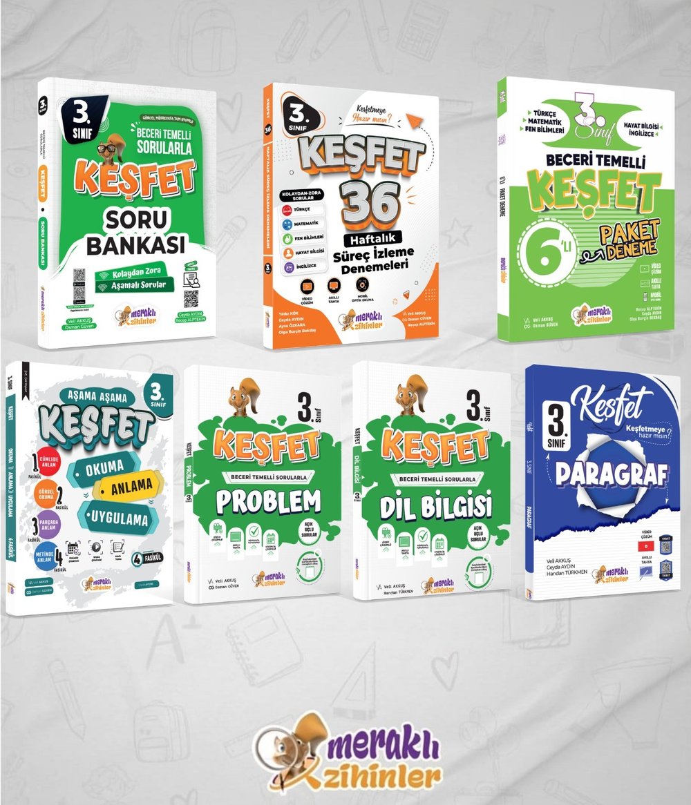 3. SINIF FUL SET (7 KİTAP) GÜNCEL MÜFREDAT