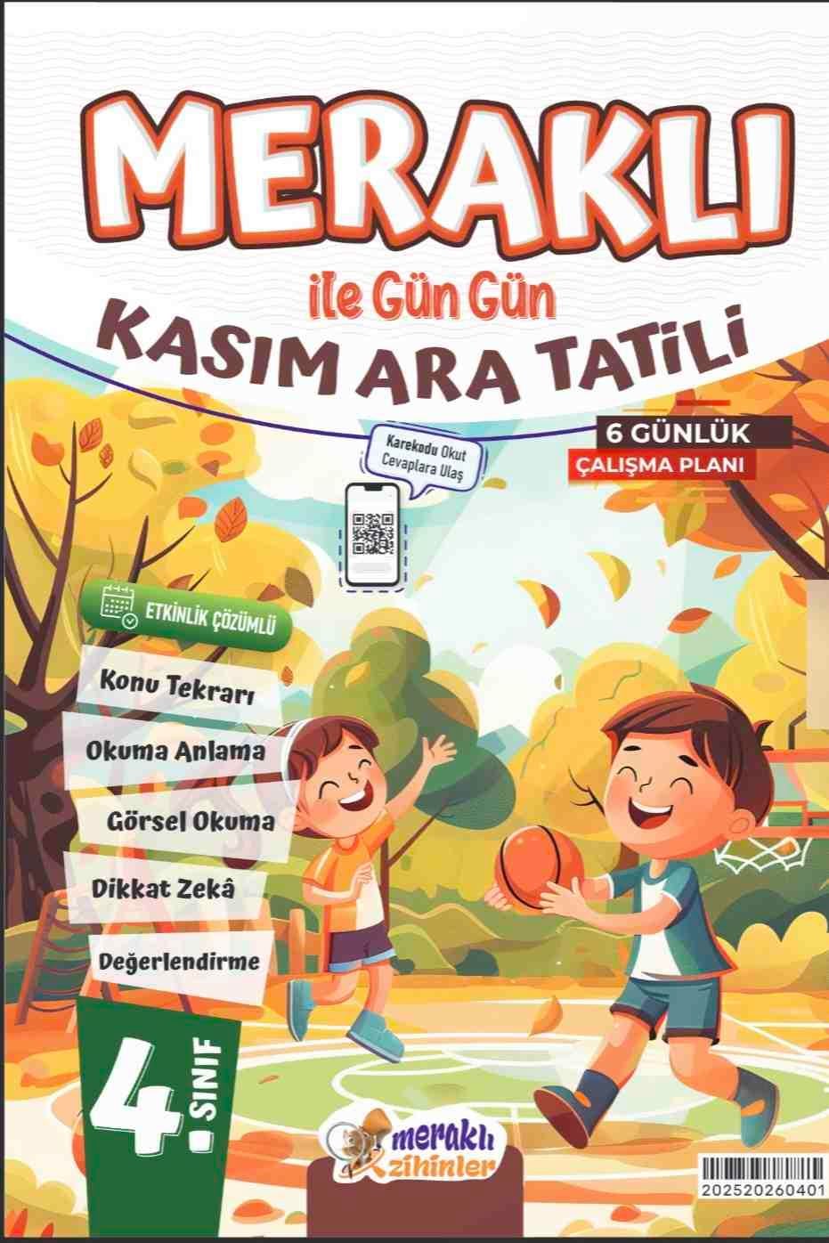 4.SINIF MERAKLI İLE GÜN GÜN KASIM ARA TATİLİ KİTABI