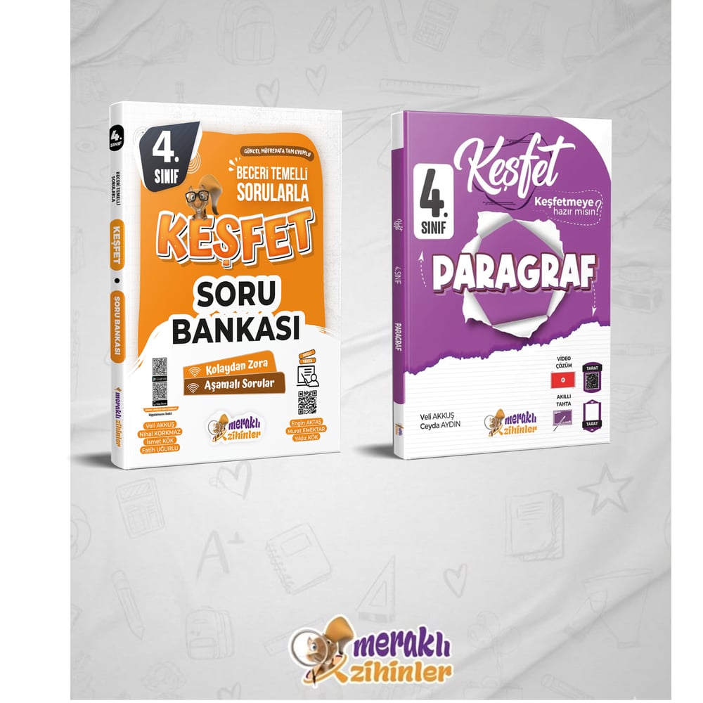4.SINIF TÜM DERSLER SORU BANKASI + PARAGRAF (2Lİ SET)