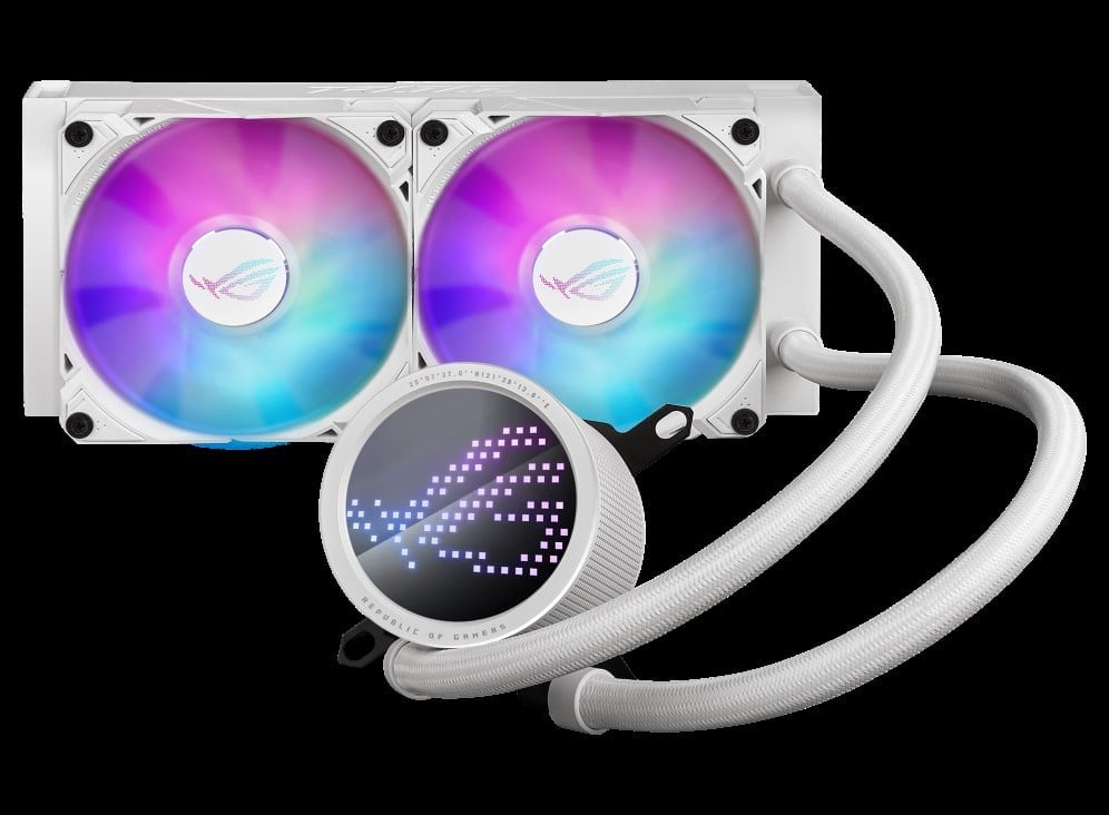 Asus ROG RYUO III 240 ARGB White Edition 240 mm Intel(1700p/1851p)-AMD Uyumlu Sıvı Soğutucu